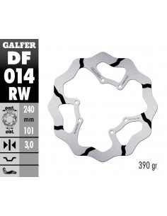 DISCO FRENO WAVE FIXED GROOVED 240X3MM DF014RW