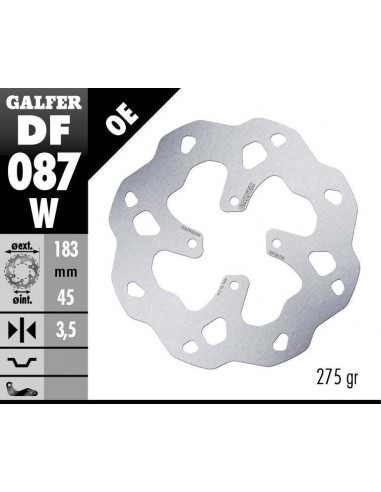 DISCO FRENO WAVE FIXED 183X3.5MM DF087W