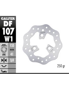 DISCO FRENO WAVE FLOATING RACING 155X3MM DF107W1