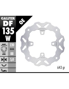 DISCO FRENO WAVE FIXED 220X5MM DF135W