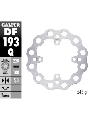 DISCO FRENO CUBIQ FIXED 220X5MM DF193Q
