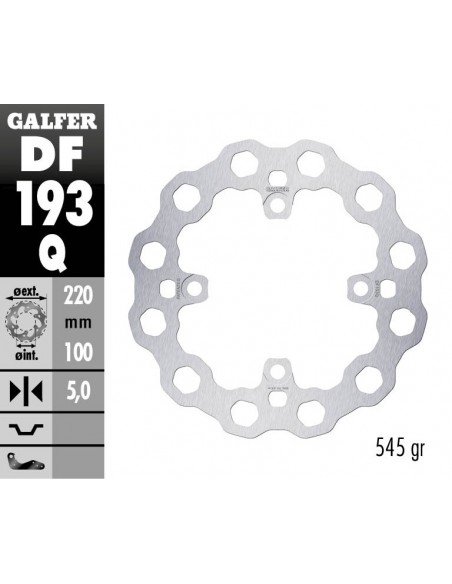 DISCO FRENO CUBIQ FIXED 220X5MM DF193Q