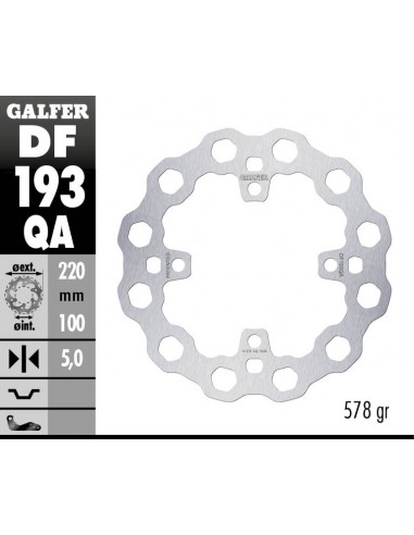 DISCO FRENO CUBIQ FIXED 220X5MM DF193QA