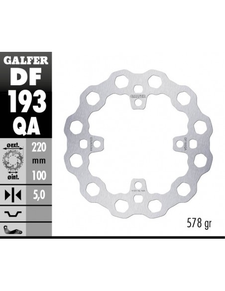 DISCO FRENO CUBIQ FIXED 220X5MM DF193QA