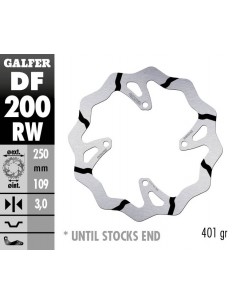 DISCO FRENO WAVE FIXED GROOVED 250X3MM DF200RW