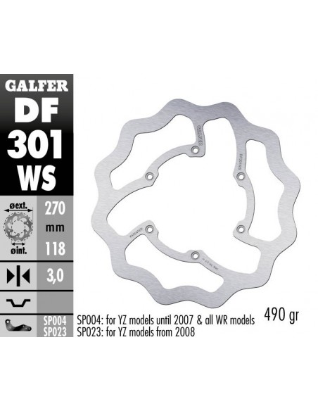 DISCO FRENO WAVE FIXED 250X3MM DF301W