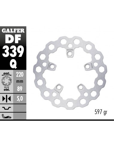 DISCO FRENO CUBIQ FIXED 220X5MM DF339Q
