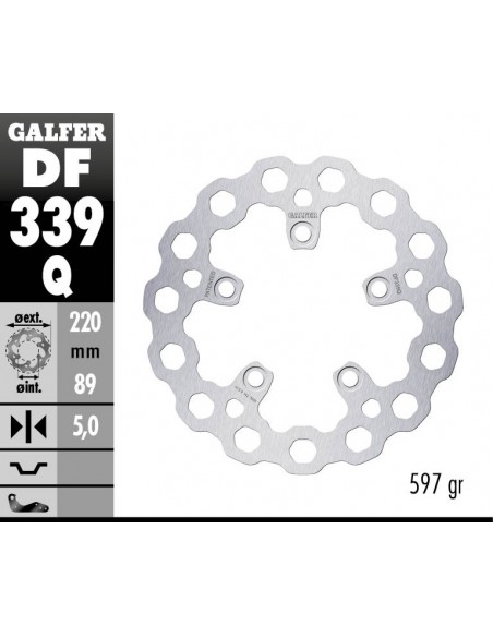 DISCO FRENO CUBIQ FIXED 220X5MM DF339Q