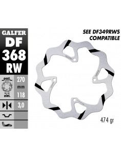 DISCO FRENO WAVE FIXED GROOVED 270X3MM DF368RW