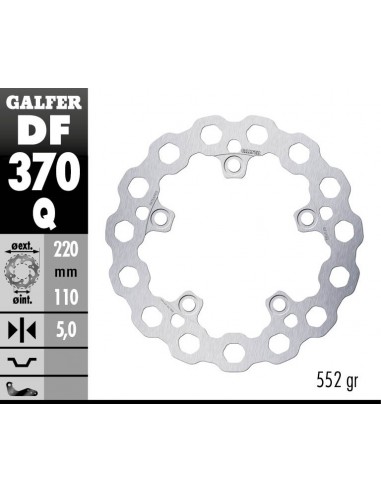 DISCO FRENO CUBIQ FIXED 220X5MM DF370Q