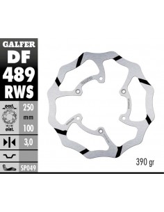 DISCO FRENO WAVE FIXED OVERSIZE GROOVED 250X3MM DF489RWS