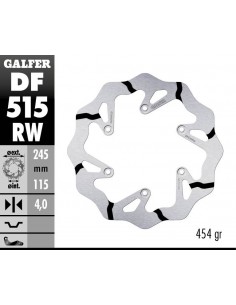 DISCO FRENO WAVE FIXED GROOVED 245X4MM DF515RW