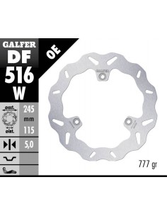DISCO FRENO WAVE FIXED 245X5MM DF516W