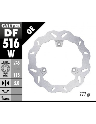 DISCO FRENO WAVE FIXED 245X5MM DF516W