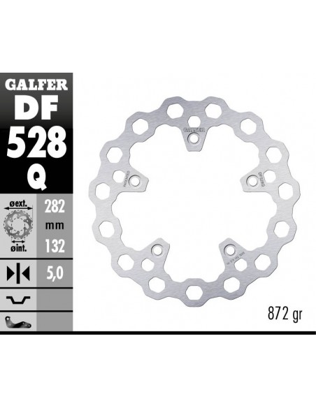 CUBIQ DISCO FRENO FIXED 282X5MM DF528Q