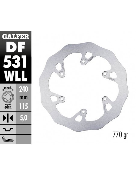 DISCO FRENO WAVE FIXED 240X4MM DF531W