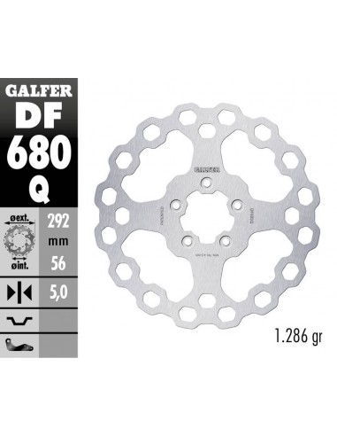 DISCO FRENO CUBIQ FIXED 292X5MM DF680Q