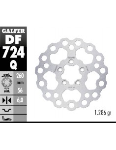 DISCO FRENO CUBIQ FIXED 260X6MM DF724Q