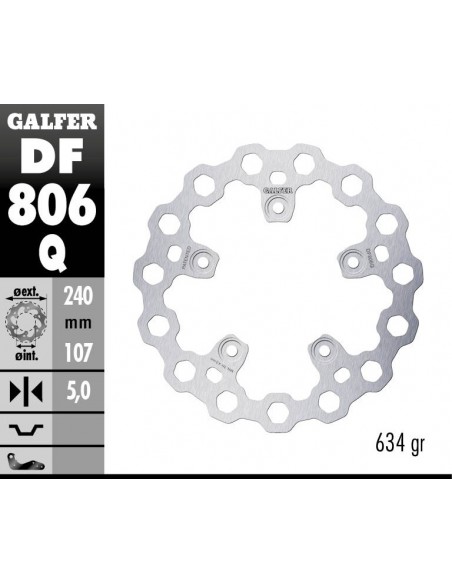 DISCO FRENO CUBIQ FIXED 240X5MM DF806Q