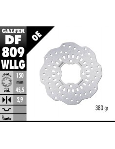 DISCO FRENO WAVE FIXED FULL TYPE 150X2.9MM RACING TRIAL DF809WLLG