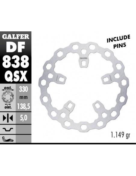 DISCO FRENO CUBIQ FIXED OVERSIZED 320X5MM DF838QS