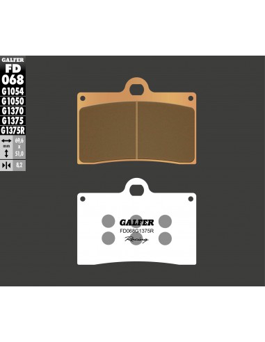 PASTILLA FRENO SINTERIZADA RACING FD068G1375R