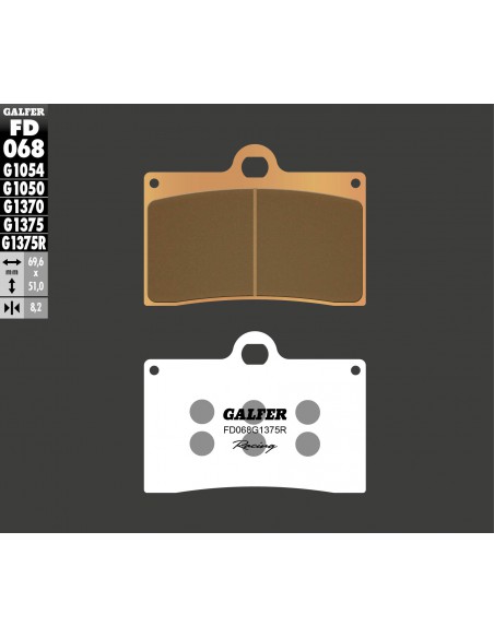 PASTILLA FRENO SINTERIZADA RACING FD068G1375R