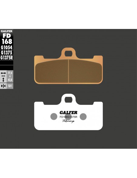 PASTILLA FRENO SINTERIZADA RACING FD168G1375R