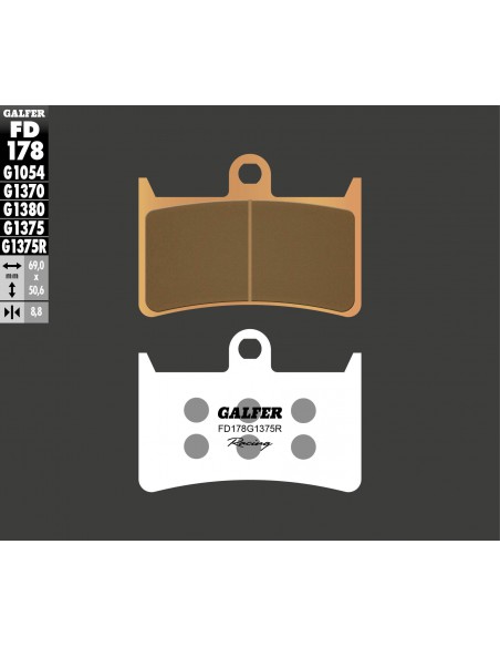 PASTILLA FRENO SINTERIZADA RACING FD178G1375R