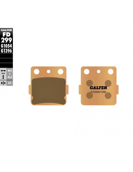 PASTILLA FRENO SINTERIZADA OFF-ROAD FD299G1396