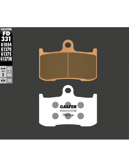 PASTILLA FRENO SINTERIZADA RACING FD331G1375R