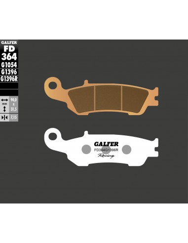 PASTILLA FRENO SINTERIZADA RACING OFF-ROAD FD364G1396R PASTILLA FRENO SINTERIZADA RACING OFF-ROAD FD364G1396R