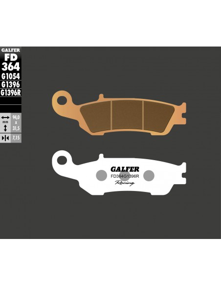 PASTILLA FRENO SINTERIZADA RACING OFF-ROAD FD364G1396R PASTILLA FRENO SINTERIZADA RACING OFF-ROAD FD364G1396R