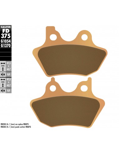 PASTILLA FRENO SINTERIZADA FD375G1370