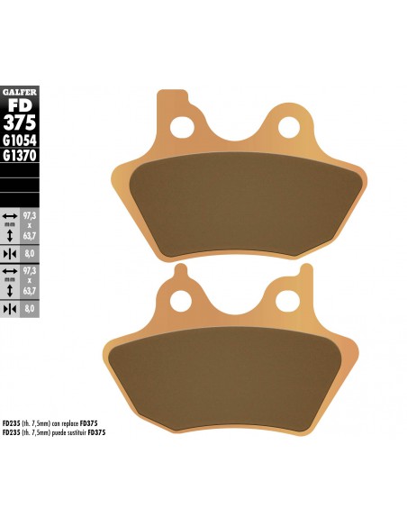 PASTILLA FRENO SINTERIZADA FD375G1370