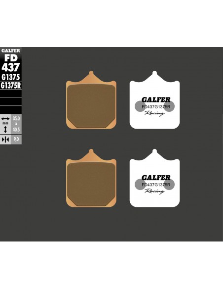 PASTILLA FRENO SINTERIZADA RACING FD437G1375R