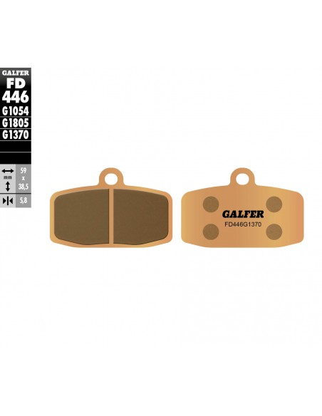 PASTILLA FRENO SINTERIZADA STREET FD446G1370