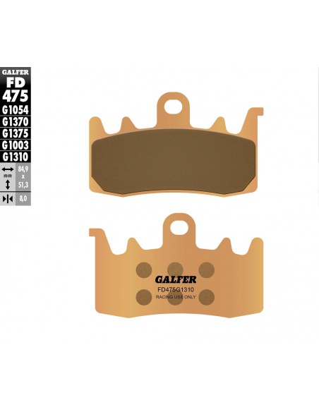 PASTILLA FRENO SINTERIZADA RACING FD475G1310