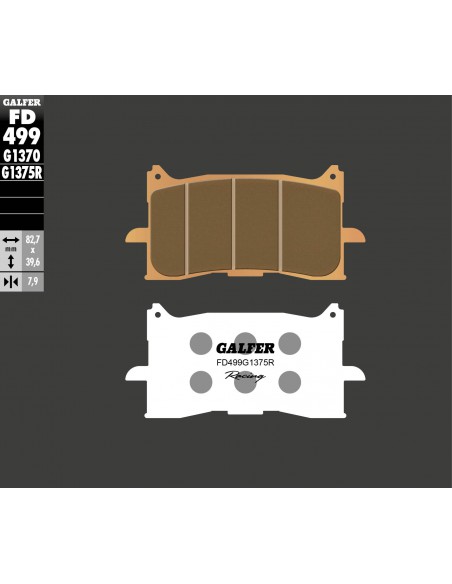 PASTILLA FRENO SINTERIZADA RACING FD499G1375R