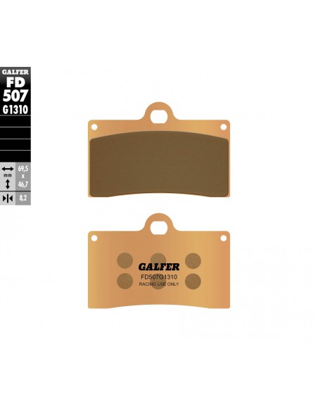 PASTILLA FRENO SINTERIZADA RACING FD507G1310