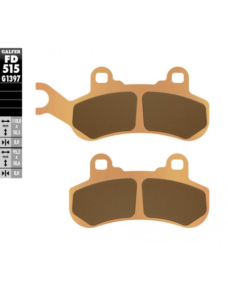 PASTILLA FRENO SINTERIZADA OFF-ROAD FD515G1397