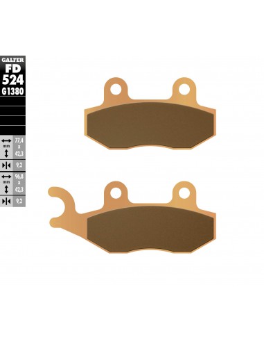PASTILLA FRENO SINTERIZADA SCOOTER FD524G1380
