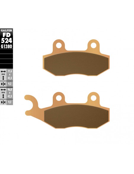 PASTILLA FRENO SINTERIZADA SCOOTER FD524G1380