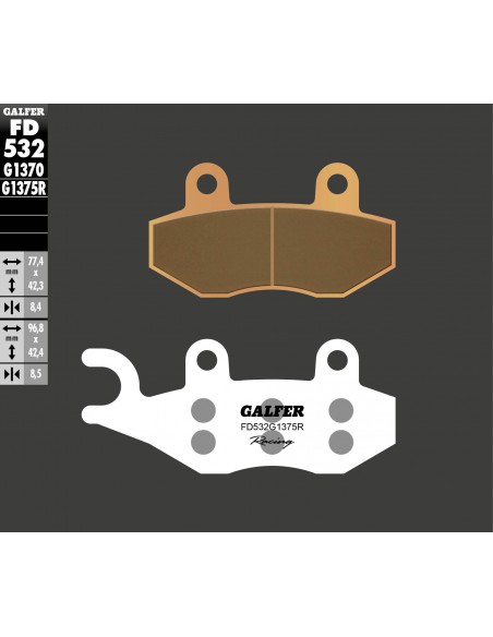 PASTILLA FRENO SINTERIZADA RACING FD532G1375R